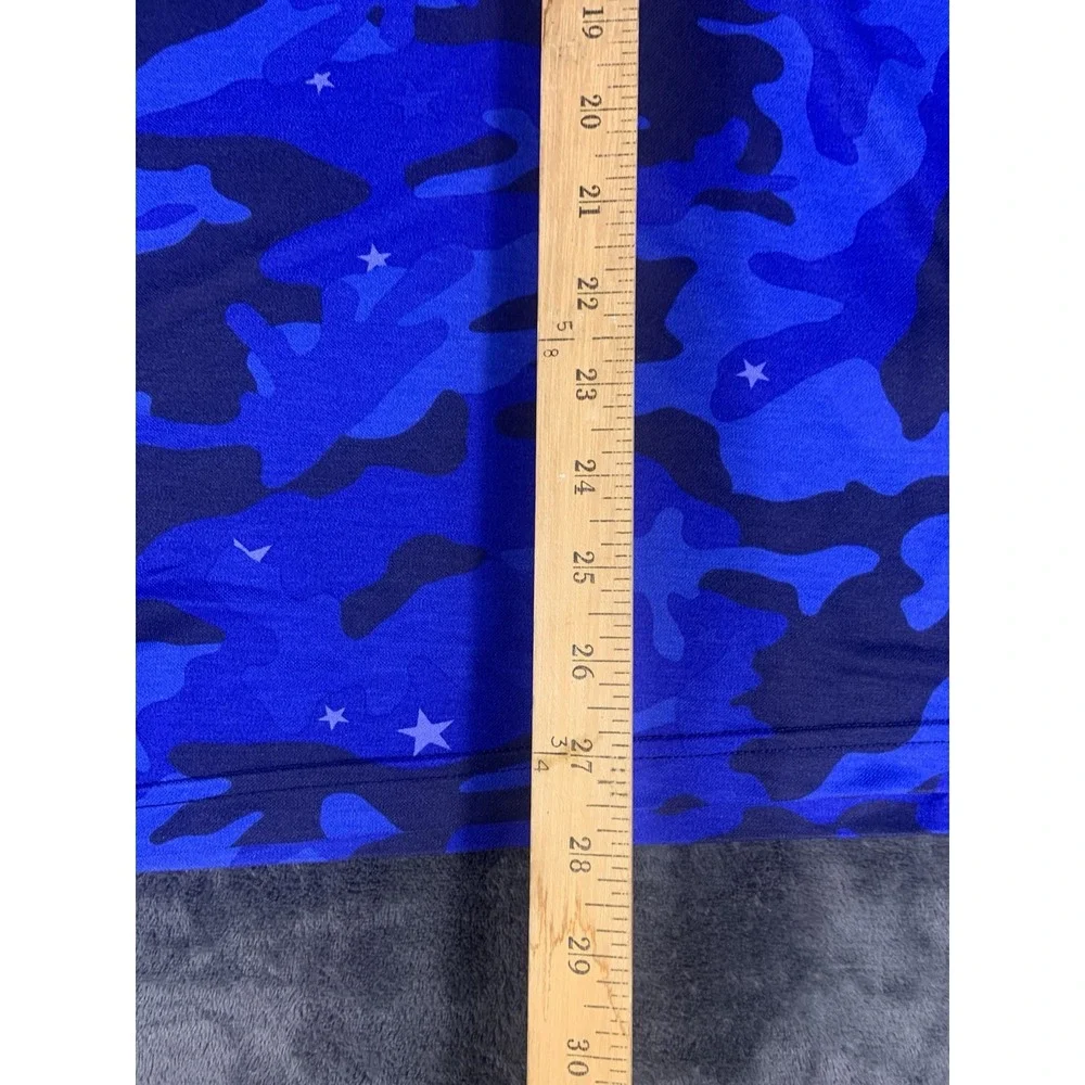 Ralph Lauren Shirt Mens XL Pro Fit Blue Star Camo Performance S/Sleeve Polo